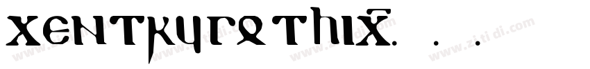 centry gothic字体转换
